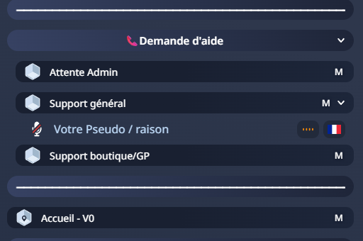 Aperçu du serveur TeamSpeak LuminaCraft